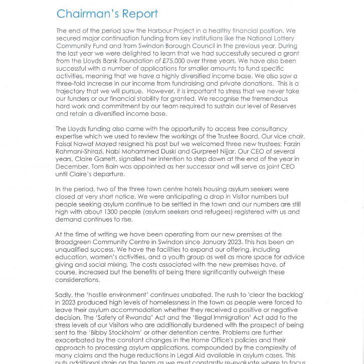 Financial Statements Year Ending 31st March 2024 page 3